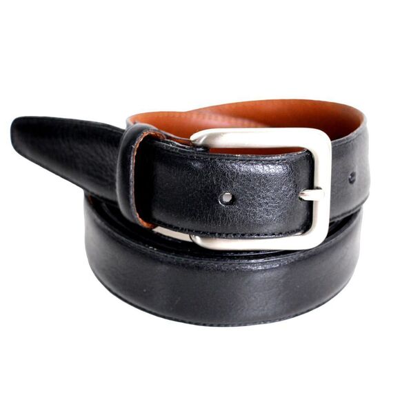 Men's Wearhouse BLACK GENUINE LEATHER 1 1/8"Wd CASUAL DRESS MEN'S BELT 40 (G79 - Picture 2 of 14